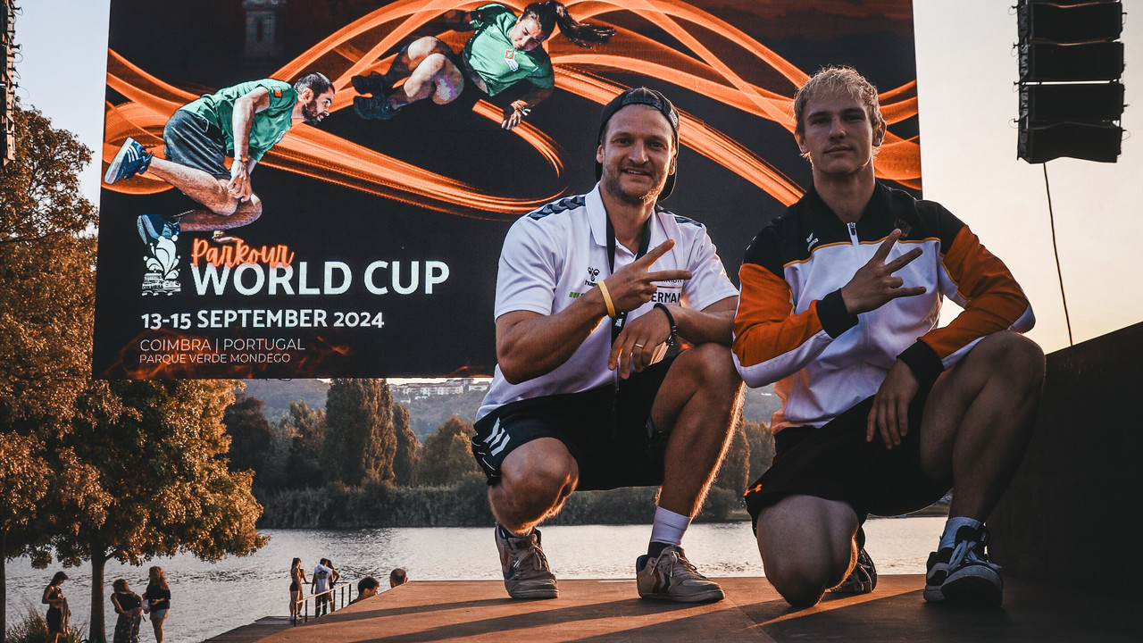 Andreas Haug und Simon Wening beim Parkour World Cup in Coimbra | Foto: Andreas Haug