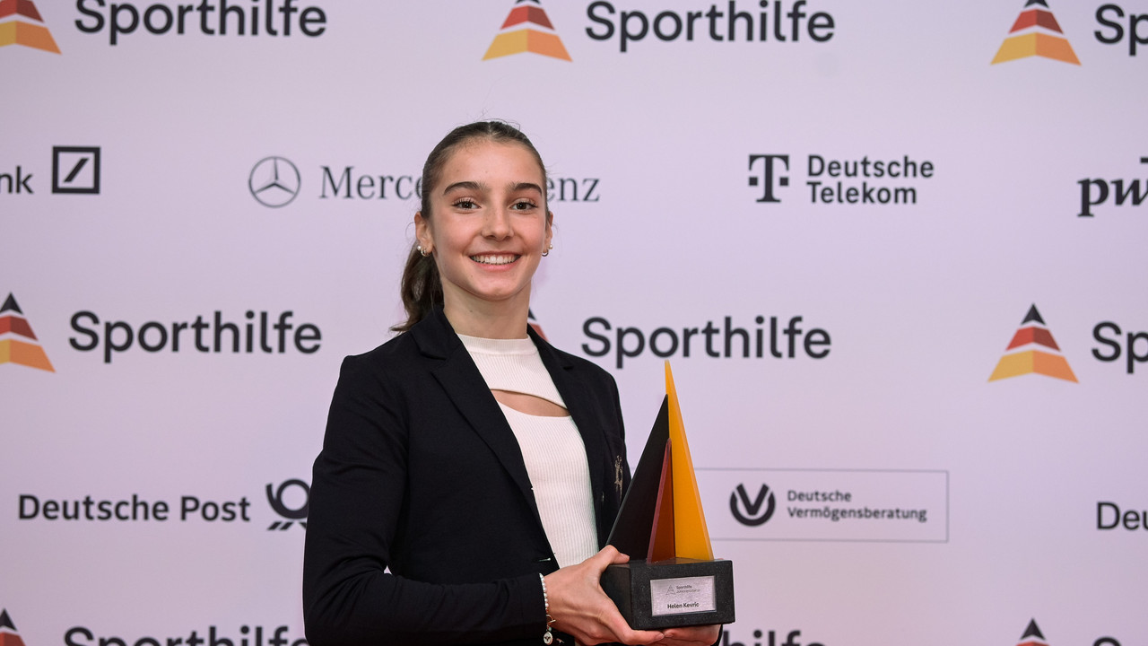 Helen Kevric mit Auszeichnung | Foto: Deutsche Sporthilfe